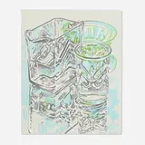 Janet Fish, Green Bowls, 1978, lithograph in colors