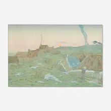 Henri Rivière, Le lever de la lune (from Les aspects de la nature series), 1898, lithograph in colors