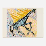 Girafe en feu (from La jungle humaine series) by Salvador Dalí, 1976, lithograph in colors on Arches, sold Mar 2023