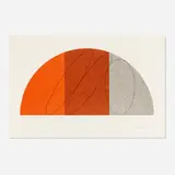 Robert Mangold, Semi-Circle I (from the Semi-Circle Series), 1995, lithograph in colors on Somerset