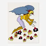 Peter Max, Flowering Angel, c. 1976, screenprint in colors