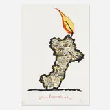 Claes Oldenburg, Centennial Print for the Judson Memorial Church, 1990, screenprint in colors on BFK Rives