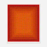 Sequential Chroma by Julian Stanczak, 1978, screenprint in colors, sold Mar 2023