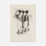Francisco Dosamantes, Mayan Trio, 1947, lithograph