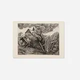 Wanda Gág, Spring in the Garden, 1927, lithograph on BFK Rives