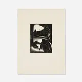 Paul Landacre, Sultry Day, 1937, wood engraving