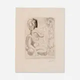 Pablo Picasso, Dormeuse et sculptures, etching