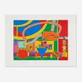 Clayton Pond, The Working End of My Gas Space Heater (from the 1776 USA 1976: Bicentennial Prints portfolio), screenprint in colors