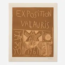 Pablo Picasso, Exposition Vallauris 1961, 1961, linocut in colors on Arches