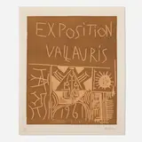 Exposition Vallauris 1961 by Pablo Picasso, 1961, linocut in colors on Arches, sold Mar 2023