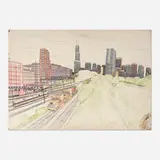 Wesley Willis, The Chicago Skyline Seen from McComick Inn