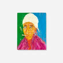 Michel Kouliche, Le Gitan, 1992, oil on canvas panel