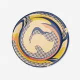 Roy Lichtenstein, Paper Plate, 1969, screenprint in colors on paper plate