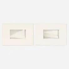 Robert Wilson, Untitled (two works from the Artifacts at the End of a Decade portfolio), 1981, etching