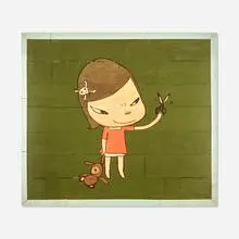 Real One by Yoshitomo Nara, 2021, offset lithograph in colors, sold Oct 2021