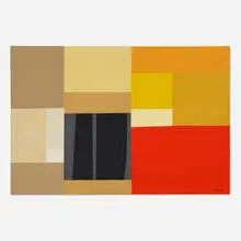 Harold Krisel, Horizontal Red, 1959, oil on canvas