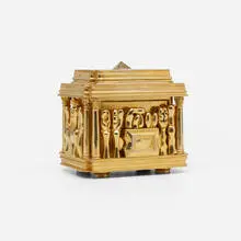 Il Cofanetto by Miguel Berrocal, 1969-75, gold-plated bronze, sold Oct 2021