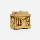 Il Cofanetto by Miguel Ortiz Berrocal, 1969-75, gold-plated bronze, sold Oct 2021