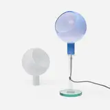 Parola lamp, model 2658 by Gae Aulenti and Piero Castiglioni, 1980, cased opaline glass, glass, crystal, sold Oct 2021