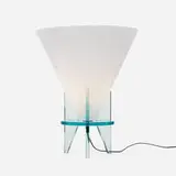 Rodolfo Dordoni, Otero table lamp, model 2748, 1986, blown opal cased glass, crystal