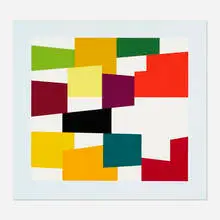 Untitled by Yaacov Agam, c. 1970, screenprint in colors, sold Oct 2021