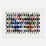 2 x 3 = 4 by Yaacov Agam, 1983, screenprint polymorph on acrylic, sold Oct 2021