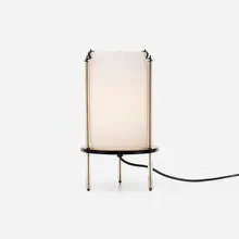 Umberto Riva, Table lamp, model 2656, 1980, cased glass, crystal, Pirex glass, brass