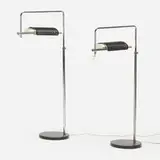 George Nelson & Associates, Eyeshade floor lamps, pair