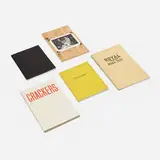 Artist books, collection of five by Ed Ruscha, 1967-1972, offset printed and bound paper, sold Oct 2021