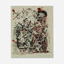 Cecily Brown, Study After an Election by William Hogarth, 2004, screenprint on paper