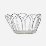 Andrea Branzi, Violet Canaries basket, 2008, fused glass, plastic