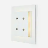 Screen wall light by Fabrizio Cocchia & Gianfranco Fini, c. 1970, enameled steel, sold Oct 2021