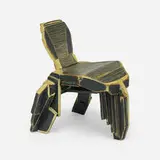 Mariano Cornejo, Chair, 2003, carved and painted wood