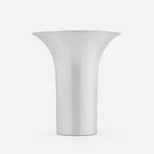 Russel Wright, Flared vase, c. 1940, spun aluminum