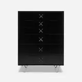 Cabinet, model 4640 by George Nelson & Associates, 1946, lacquered wood, aluminum, sold Sep 2021