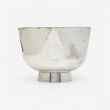 Ward Bennett, Centerpiece, c. 1970, silver-plated brass