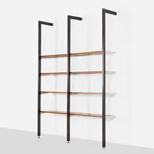 CSS (Comprehensive Storage System) by George Nelson & Associates, walnut, enameled aluminum, aluminum, sold Sep 2021