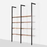 CSS (Comprehensive Storage System) by George Nelson & Associates, walnut, enameled aluminum, aluminum, sold Sep 2021