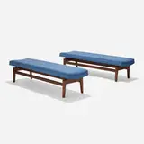 Jens Risom, Benches model T621, pair