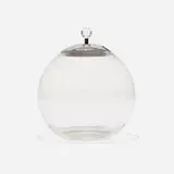 Russel Wright, Rare Punch bowl, c. 1935, glass, chrome-plated brass