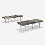John Behringer, Link benches model 656, pair, 1961, aluminum, vinyl