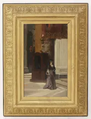 Carl Wünnenberg, Untitled, oil on canvas 66.5 x 39.5cm