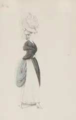 Paul Sandby, Untitled, pen and ink and watercolour 11.7 x 6.5cm and 12.5 x 8cm (2) Exhibited: Appleby Bros. Ltd.