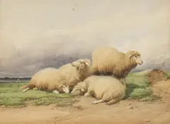 Untitled by Thomas Sidney Cooper, watercolour 22.5 x 29.5 cm, sold Dec 2021