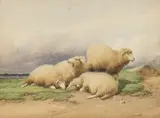 Thomas Sidney Cooper, Untitled, watercolour 22.5 x 29.5 cm
