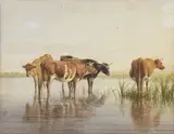 Thomas Sidney Cooper, Untitled, watercolour 22.5 x 29.5 cm