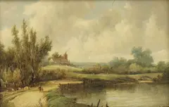 Alfred H. Vickers, Untitled, oil on canvas 20.5 x 30.5cm (2)