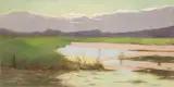 William de Leftwich Dodge, Untitled, oil on canvas 36 x 70cm