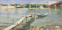 Anna Cherednichenko, Untitled, oil on canvas 77 x 145cm