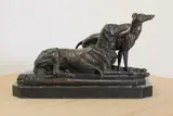 Untitled by Antoine-Louis Barye, raised on a black marble socle, sold Dec 2021